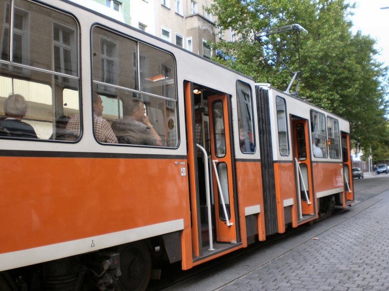 Nicht mod. KT4D auf der Fahrt vom Bahnhof zum Bh Lichtenberg, Berlin Oktober 2009