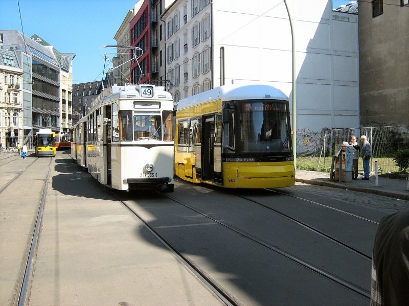 REKO-Zug und Flexity am Hackschen Markt, 19.4.2009
