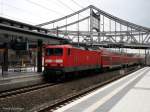 DB Regio 114 040-9 mit dem RE3 Elsterwerda (gesichtet Berlin Gesundbrunnen, 07.04.2008, ex 112 040-1)