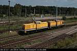 DB Netz 203 313-2 und 203 305-8 durchfahren den Rbf (Elstal/Wustermark, 11.09.2008).