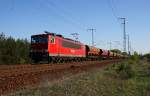 RAILION Logistics 155 043-3 mit Tads-Wagen (Berlin Wuhlheide, 21.04.2009).
<br><br>
- Update: 06/2015 in Mukran z