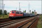 DB AutoZug 115 509-2 mit dem Nachtzug in Berlin Schnefeld, 01.08.2009