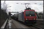 SBB Cargo 482 041-1 mit einem Kesselwagenzug (Wustermark-Priort 16.03.2010)