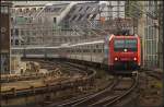 SBB cargo Re 482 027-0 bringt mit dem DPE 36581  Sonderzug Sd  reichlich Leute zur Anti-Atom-Demo nach Berlin Hauptbahnhof (gesehen Berlin Friedrichstrae 18.09.2010)