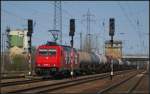 HGK 2056 / 185 588-1 mit Kesselzug Richtung Sden (gesehen Berlin Schnefeld Flughafen 10.04.2011)