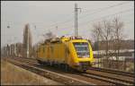 DB Netz 711 110 am 07.03.2013 in Berlin-Karow (HIOB, Instandhaltungsfahrzeug fr Oberleitungsanlagen)