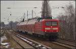 DB Regio 112 109 mit dem RE3 Wünsdorf-Waldstadt am 30.03.2013 Höhe Berlin-Karow