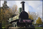 Am Eingang des Eisenbahnmuseum Cité du Train begrüßt die PB2 der P.L.M.