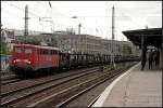 DB Schenker 140 572-9 mit leeren Autozug (gesehen Berlin Köpenick 21.05.2010    Update: 09.12.2011 in Rostock-Seehafen z; 06/2012 Mukran zA; 10/2013 wiD; 08/2014 in Rostock-Seehafen z; ++ 08/2015