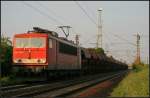 DB Schenker 155 116-7 mit einem Kali-Zug (gesehen Lehrte-Ahlten b.