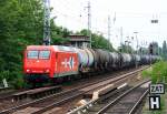 HGK 2003 kam mit Kesselwagen aus Ruhleben (145-CL 013, NVR-Nummer: 91 80 6145 091-5 D-HGK, Angemietet von PLC Derby, gesichtet Berlin-Karow 15.06.2009)