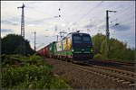 LTE Logistik 193 263-1  from C2C - carbon-dioxide free!  fuhr mit einem Containerzug am 08.09.2018 am Abzweig Magdeburg-Eichenweiler vorbei.