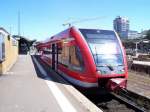 Ein GTW der Kurhessenbahn als Regio nach Korbach-Süd (Kassel, 04.01.2005)