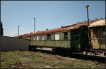 Der Wagen ist ein ehemaliger Unterrichtswagen der Reichsbahndirektion Magdeburg, Abteilung Kader u.