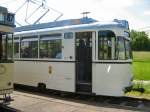 Blick zum REKO-Triebwagen, Wendeschleife Wuhletalstrasse Berlin-Marzahn, 14.6.2009