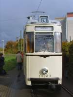 Vorderansicht REKO-Zug als Linie 63 in Hohensch�nhausen, Berlin Oktober 2009