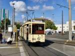 Tw 3802 mit Beiwagen vor der n�chsten Runde vom Bh Lichtenberg zum Bhf Lichtenberg, Berlin Oktober 2009 (Tag der offenen T�r)