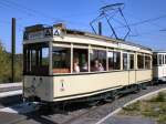 Tw 3802 in der Endschleife Falkenberg, Sommer 2007