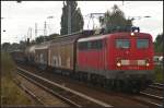 DB Schenker 139 132 mit einem gemischten Güterzug am 17.09.2013 in Berlin-Karow