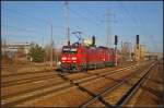 DB Schenker 145 074-1 mit 155 192 am 07.01.2014 in Berlin Schnefeld Flughafen