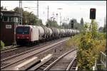 ITL 145 084-0 / Re 481 002 mit Kesselwagen und kam später solo zurück (angemietet von MRCE, gesichtet Berlin Karow 11.09.2009)