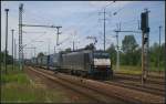 ERS Railways E 189 210 / ES 64 F4-210 mit Rotterdam-Poznan-Shuttle am 19.06.2012 bei der Durchfahrt Berlin Schnefeld Flughafen (NVR-Nummer 91 80 6189 210-8 D-DISPO - Update: Infos via Flickr zu EVU und Zug, thx)