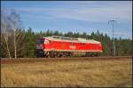 DB Schenker 232 283-2 solo am 20.03.2014 durch die Berliner Wuhlheide